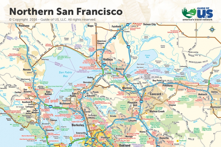 San Francisco California Maps California